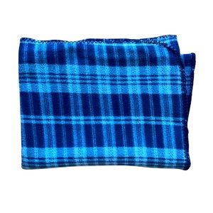Blue fleece blanket